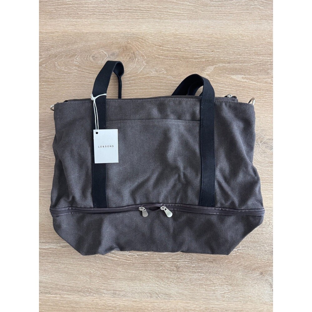 Lo & Sons Catalina Deluxe Tote Eco Friendly Canvas Midnight Ash